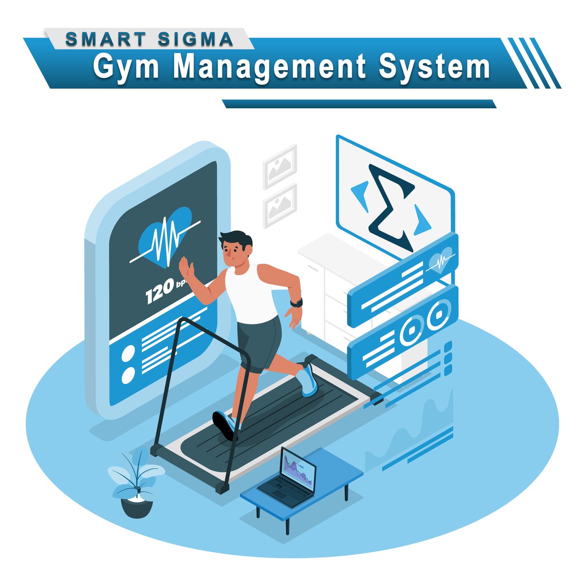 Streamline fitness operations with Smart Sigma's intuitive system.  Membership management and performance tracking redefine gym experiences.  #SmartSigmaTech #GYMManagement