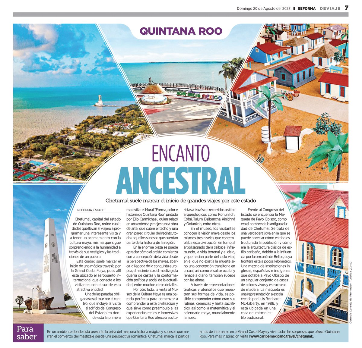 visitchetumal's tweet image. Conviértete en un verdadero explorador en la histórica ciudad de #Chetumal. 

Comienza tu viaje por la capital de #QuintanaRoo y no te pierdas todos sus atractivos. 

Conoce más en este artículo de @Reforma 👇