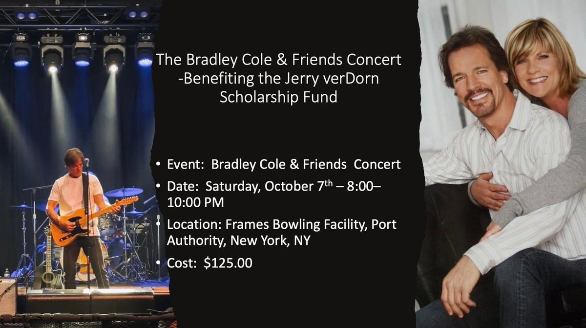 DStarsNStrikes's tweet photo. Newsflash: The brilliant Ms Kim Zimmer is joining the rock show!Bundle with the Bowling/Bauer BBQ and save $75.00 or go ala carte - but go soon to the website before its too late.  Let's do this for Jerry's Scholarship Fund!  -->> https://t.co/gWZgIWvYqh https://t.co/Ex7WeQGL3t