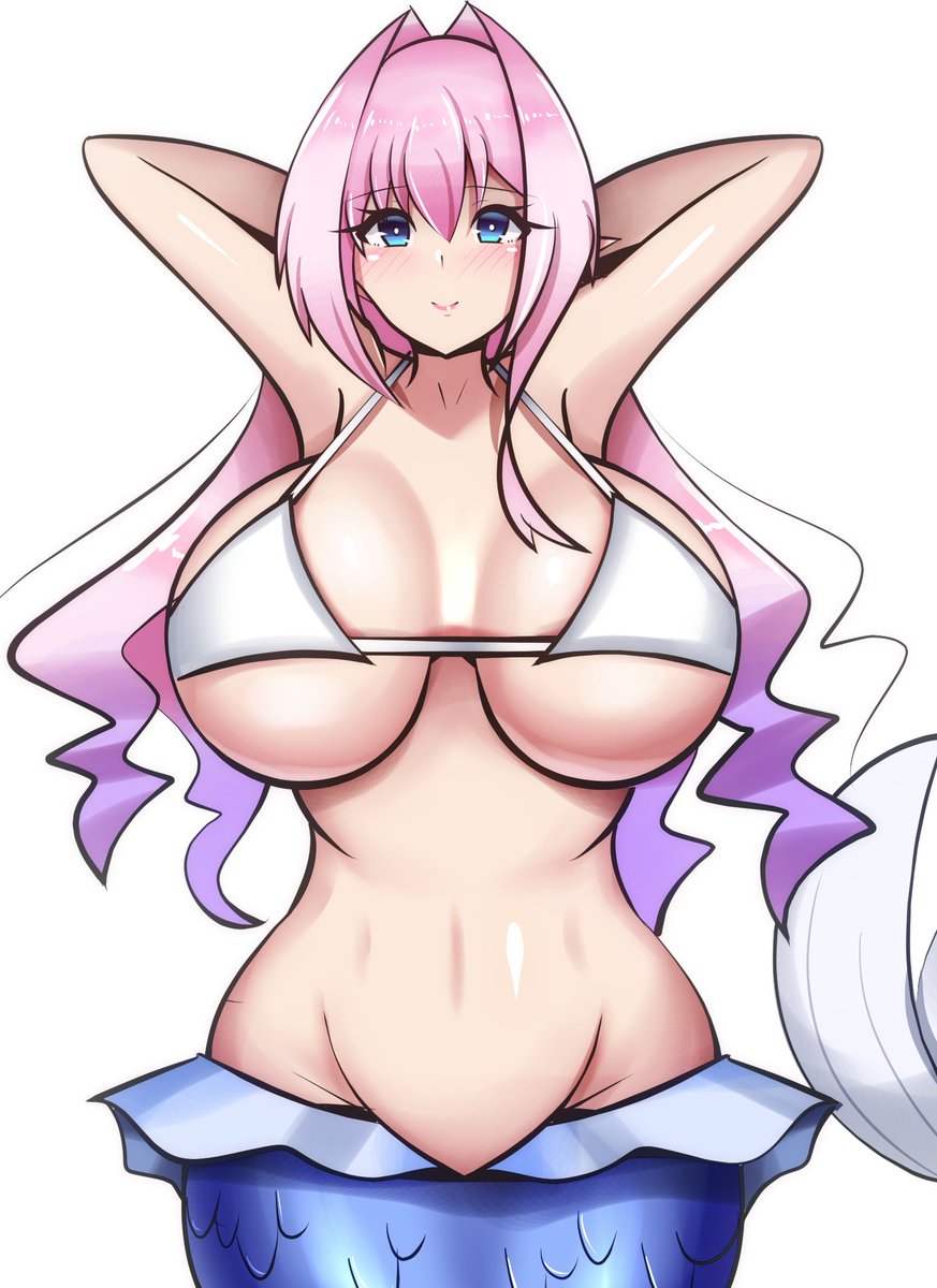 ニューうちのこ人魚のシエルちゃんを描きました。 