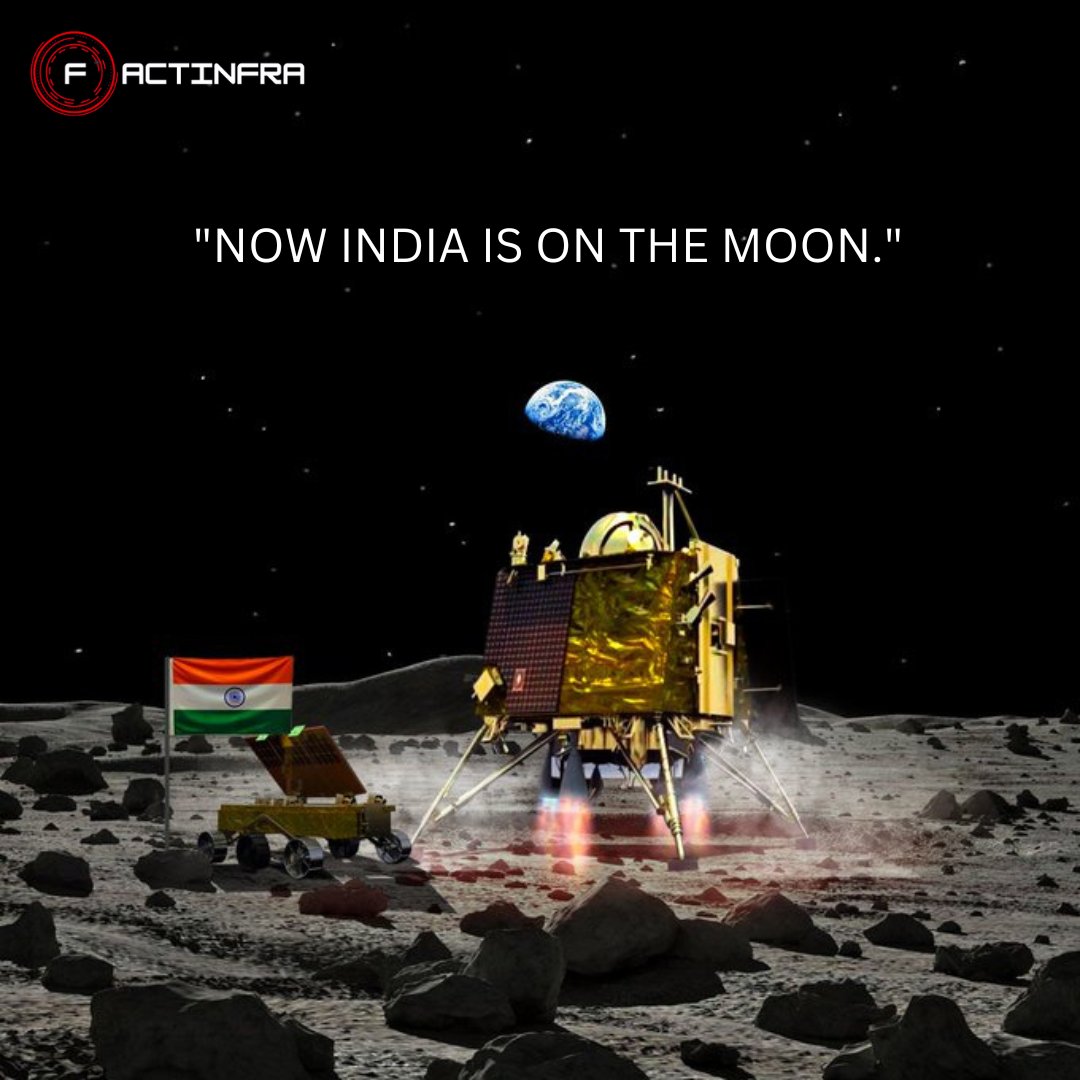 pawar41539's tweet photo. Now INDIA is on the MOON!
#India #IndiaOnTheMoon #Indian2 #IndiaInSpace #ISROMissions #ISRO #isrochandrayaan3mission #ISROIsTheBestSpaceAgencyInTheWorld @isro https://t.co/RWtO26LclH