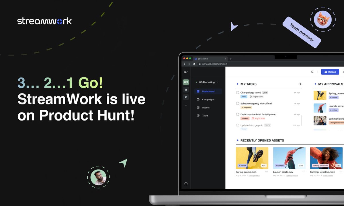 MB_streamwork's tweet image. StreamWork (@getstreamwork) is live on @ProductHunt today! Thank you @NeerajT4 for hunting us! 🌟

We're a platform focused on radically transforming how you work on creative.

We're pumped to be live and would love it if you'd check out our post: producthunt.com/posts/streamwo…