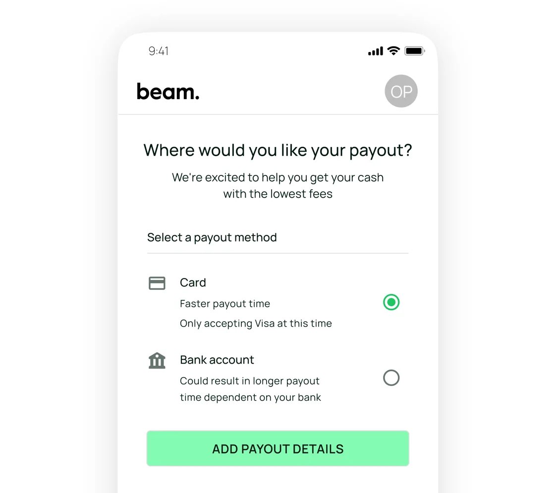 Introducing Instant Payouts 💸 With Beam, you can now transfer crypto from  your Metamask STRAIGHT to your debit card in under a minute. For no  additional fees, and STILL cheaper than Coinbase