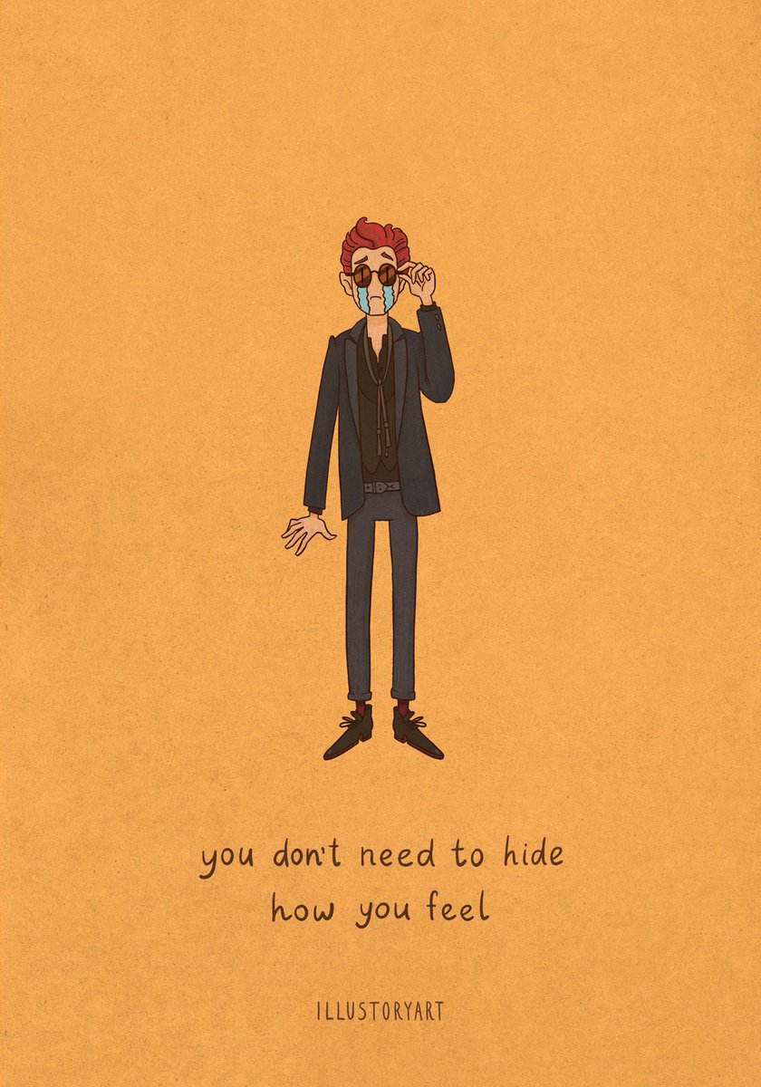 illustoryart's tweet photo. Showing your emotions is not a sign of weakness ❤️‍🩹
#GoodOmens  #GoodOmens2 #GoodOmensFanArt https://t.co/MEm3TjOTLO
