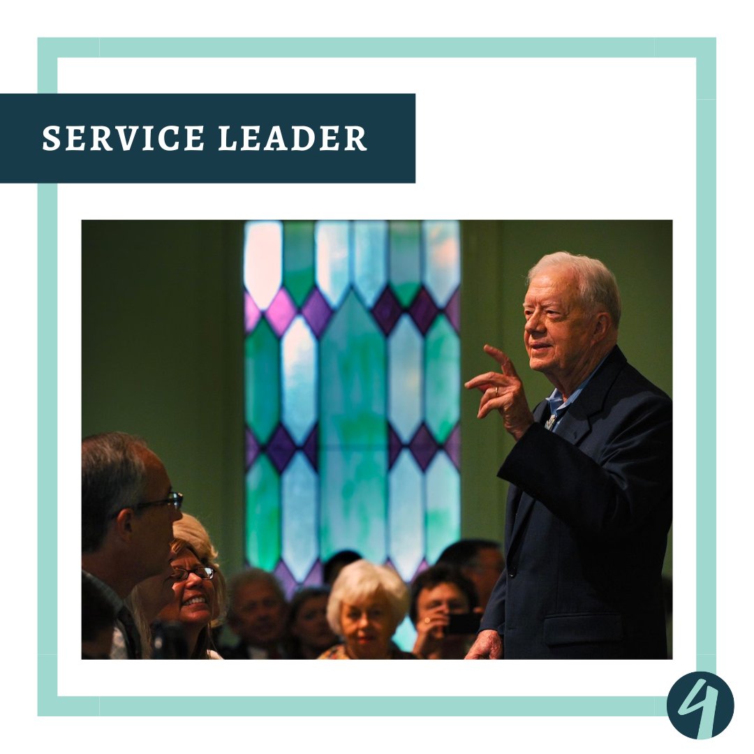 the4simplewords's tweet photo. Jimmy Carter lived a life of service and humility, both of which align with Service Leaders. As he remains in good spirits in hospice care, take time to read more about his time in presidency and the grace and vulnerability he demonstrates.

https://t.co/KS7A5hYAdd https://t.co/hyPmbKeAjo