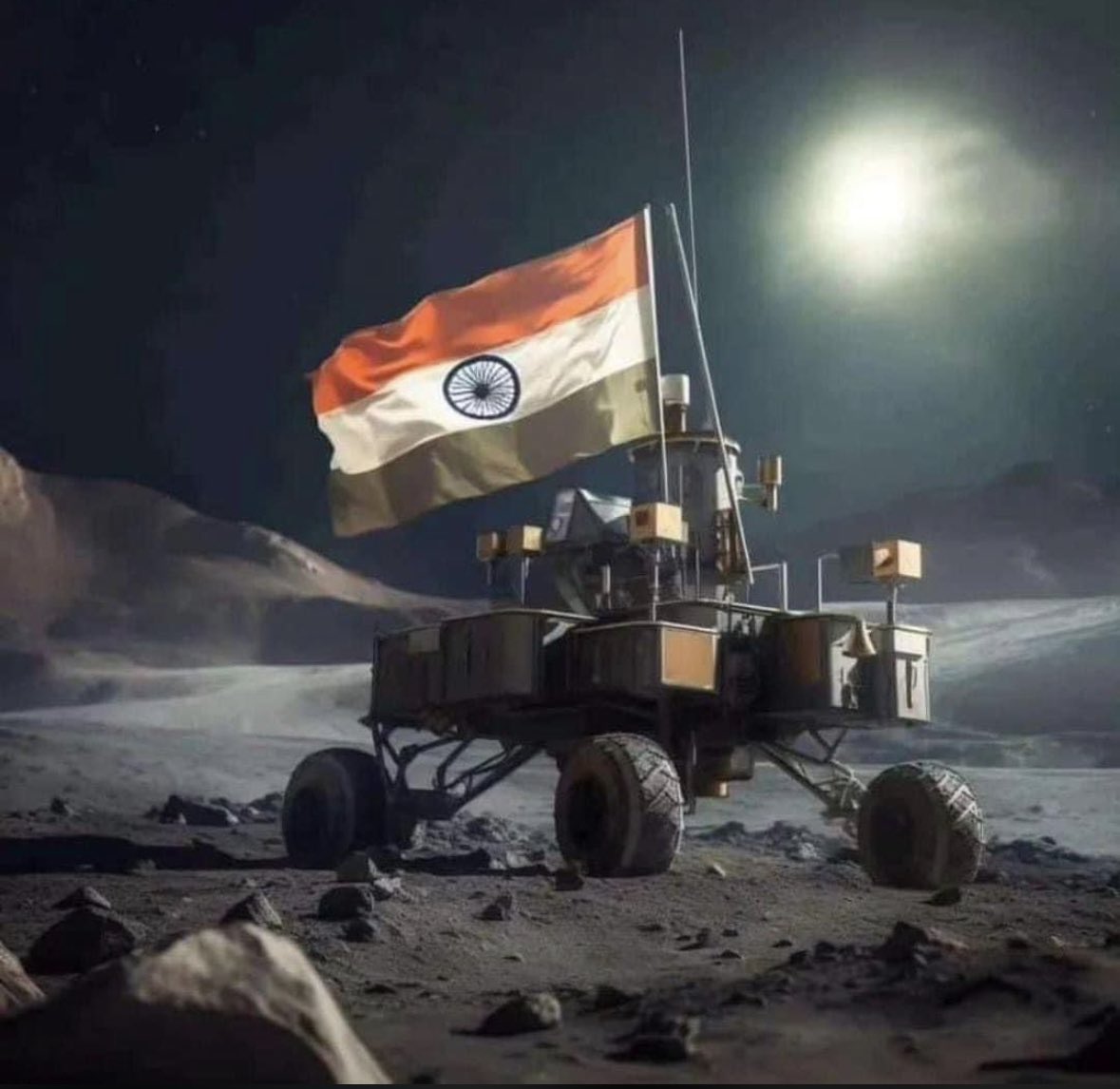As Chandrayaan -3 touchdown the moon surface so gracefully. A giant leap for Indian Science, a monumental pride for our nation🇮🇳. @isro @elonmusk @MoneyGuruYT @ehsan786az @ezLearningExprt @cz_binance #Chandrayaan3 #Chandrayaan3Landing