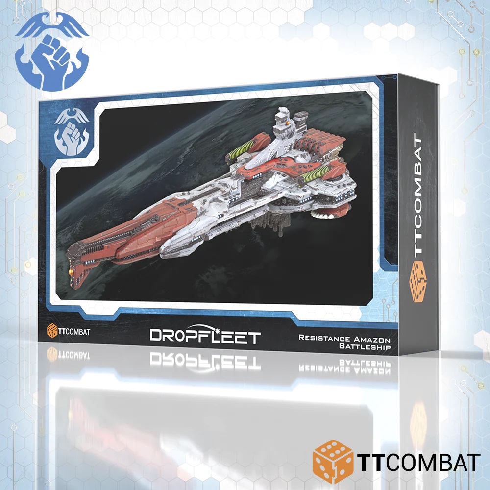 ontabletop's tweet image. Get yourself the ace Amazon Battleship from @TTCombat soon for use with the Resistance in #DropfleetCommander. Have a closer look at the miniature here and learn about the variants ow.ly/sYb250PCiwh