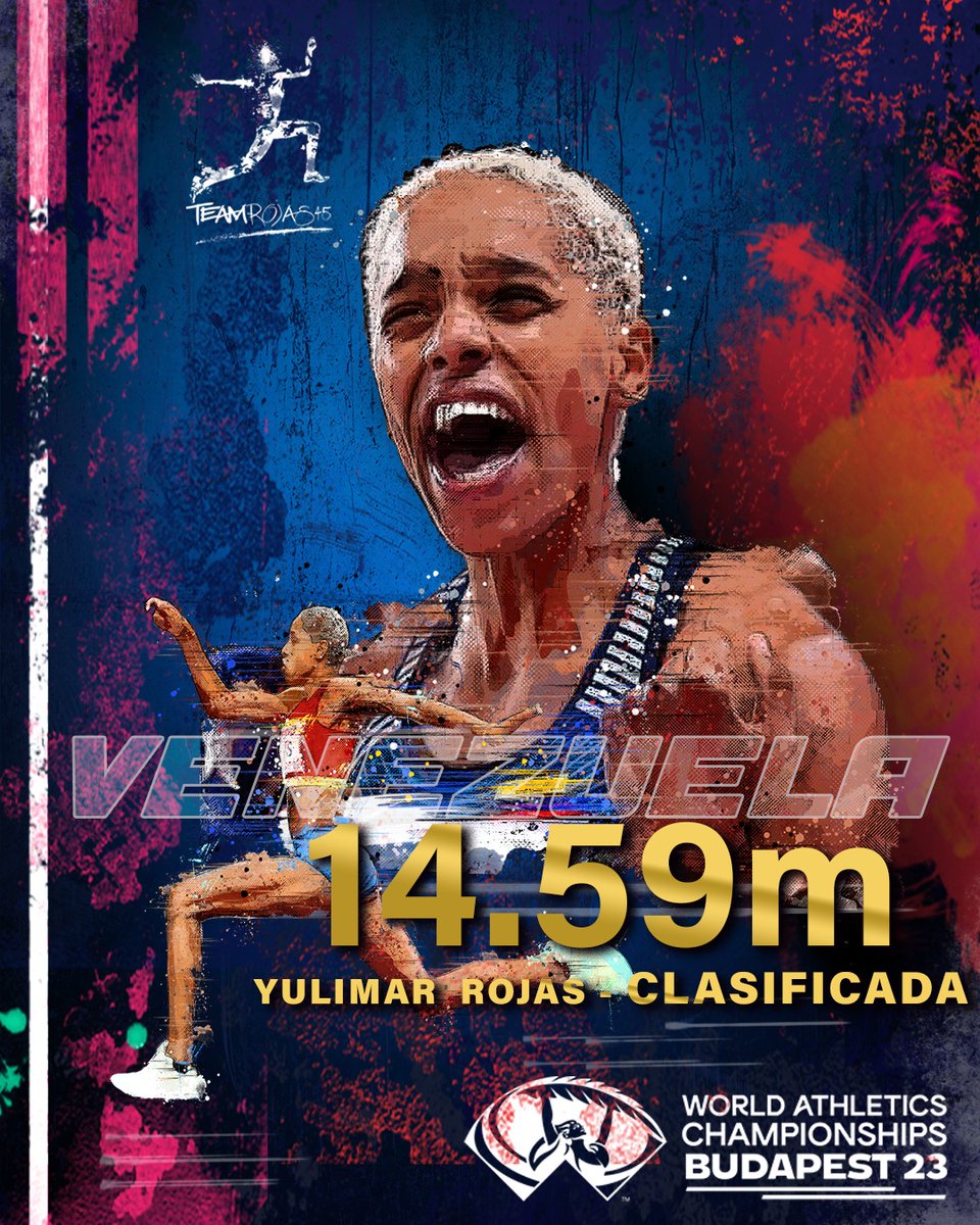#Budapest2023 🇻🇪🌎

<a href="/yulimarrojas45/">Yulimar Rojas</a> buscará su cuarta corona mundial al aire libre en <a href="/wabudapest23/">World Athletics Championships Budapest 23</a>

⏩ Viernes 25/08

#FlyYuliFly #Venezuela #Sports #triplejump
