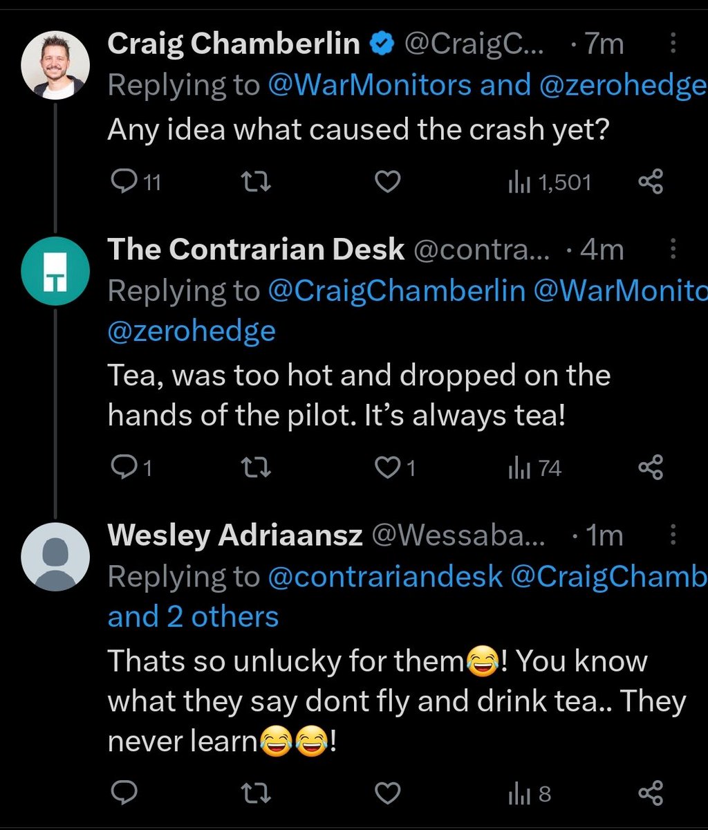 Seems #Prigozhin killed in a plane crash.

But, this is some range response to one of the tweet..