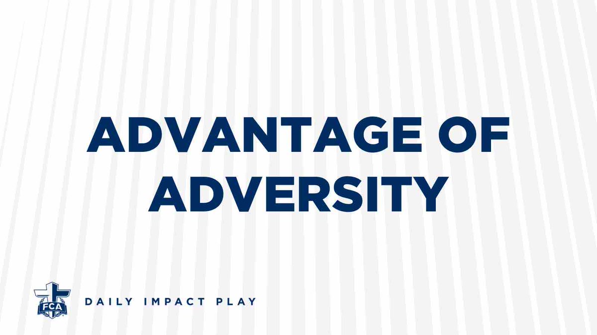 TheFCATeam's tweet photo. How have you chosen, or how will you choose, to respond to the adversities in your life or in your sport? Read more: https://t.co/Fnpb2EYbAh #DailyDevotional https://t.co/PfC2Rn0BRb