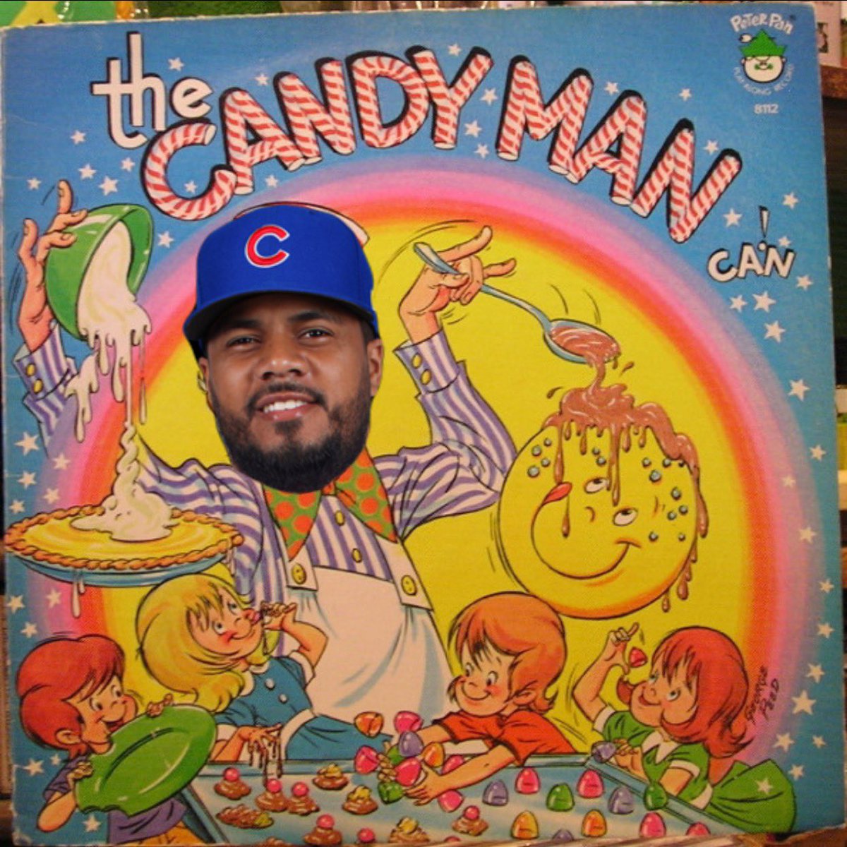 RBI double for the Candy man!