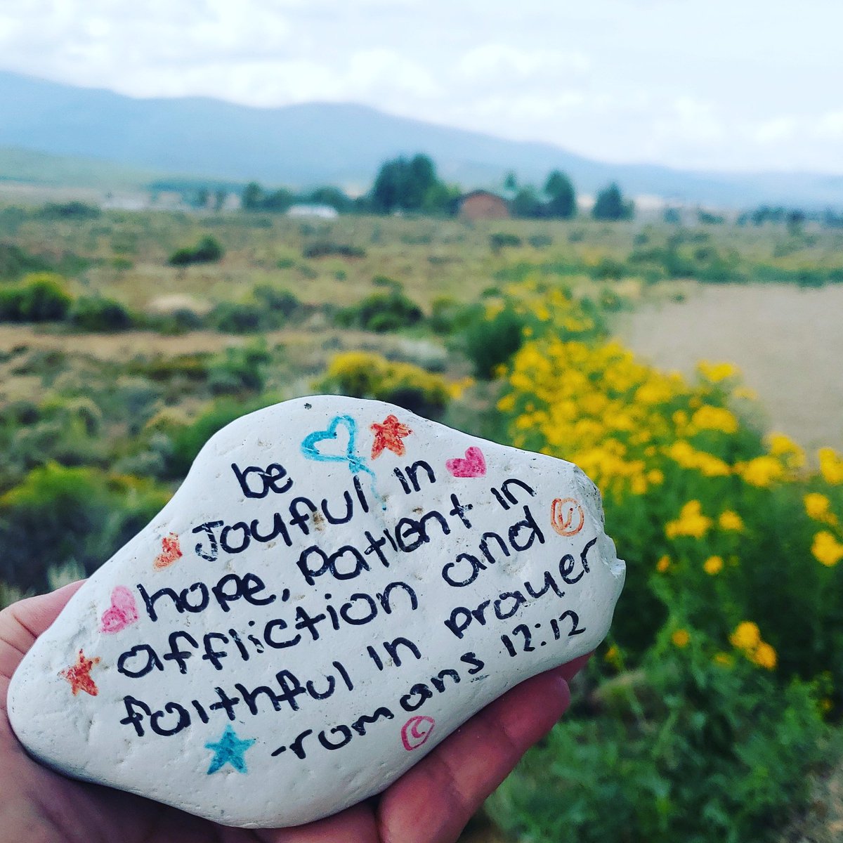 Painted Rock scriptures left at campgrounds. 📖💌💕

#FaithLoveAdventure #RVChristianCommunity
#ChristianRVCommunity 
#RVCommunity 
#JesusLovesYou 
#HolySpirit 
#Faith
#Hope
#Love
#Peace 
#Joy
#Travel