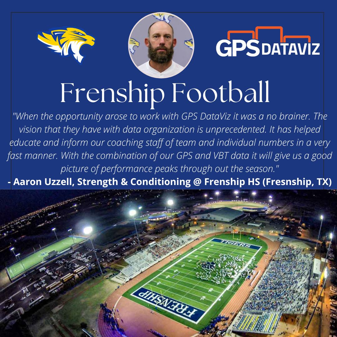 We have some exciting news, Fresnhip HS Football @SemperImpetus has officially joined the @GPSDataViz family and becomes one the the FIRST HS football teams to use machine learning with their GPS data. Good luck to them tomorrow night vs Coronado HS as they looking to go 1-0!