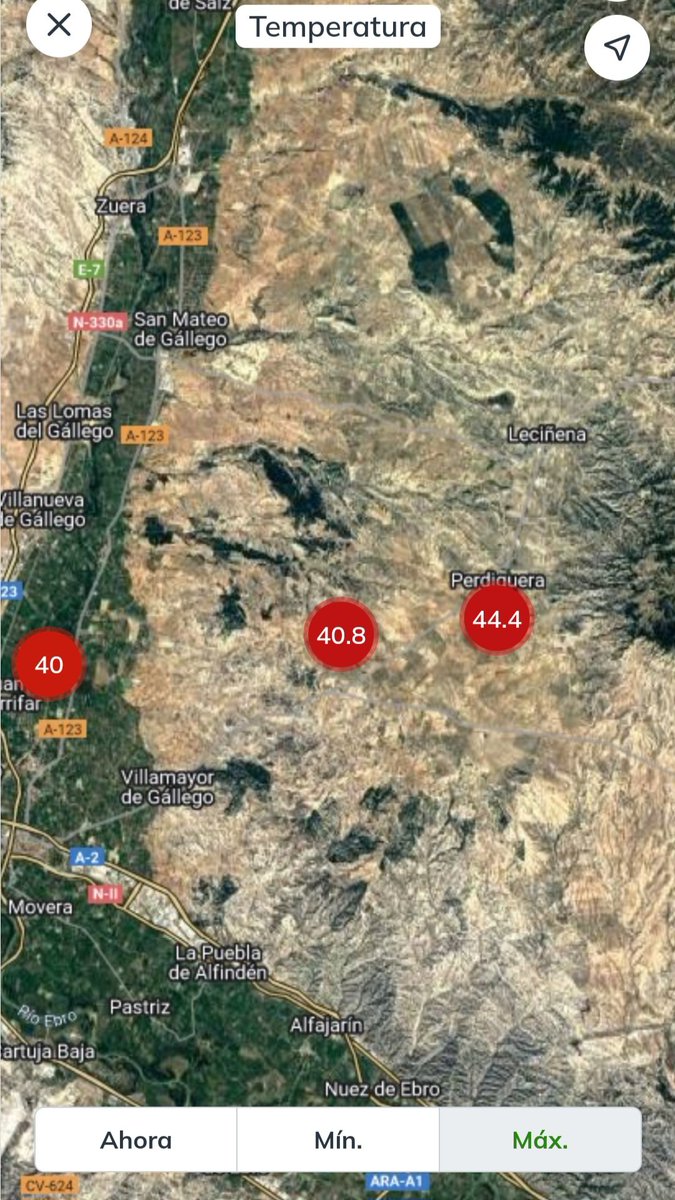 Apistar1's tweet photo. Máxima de hoy en la red #pistara
Esta temperatura no dañará el cultivo,  pero nosotros mejor buscamos la sombra
@sencrop @UAGA_COAG @AEMET_Aragon @eltiempo_atv @EstaEsMiTierra_ https://t.co/joy7DgBpmZ