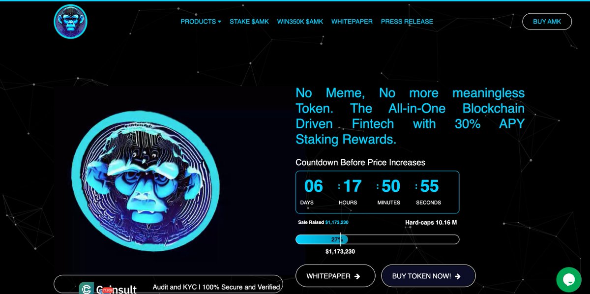 array_monk's tweet image. arraymonk.com
usdt raised $1173230
public sale round 2
#amk #monk #arraymonk #usdt #bep20 #BNB