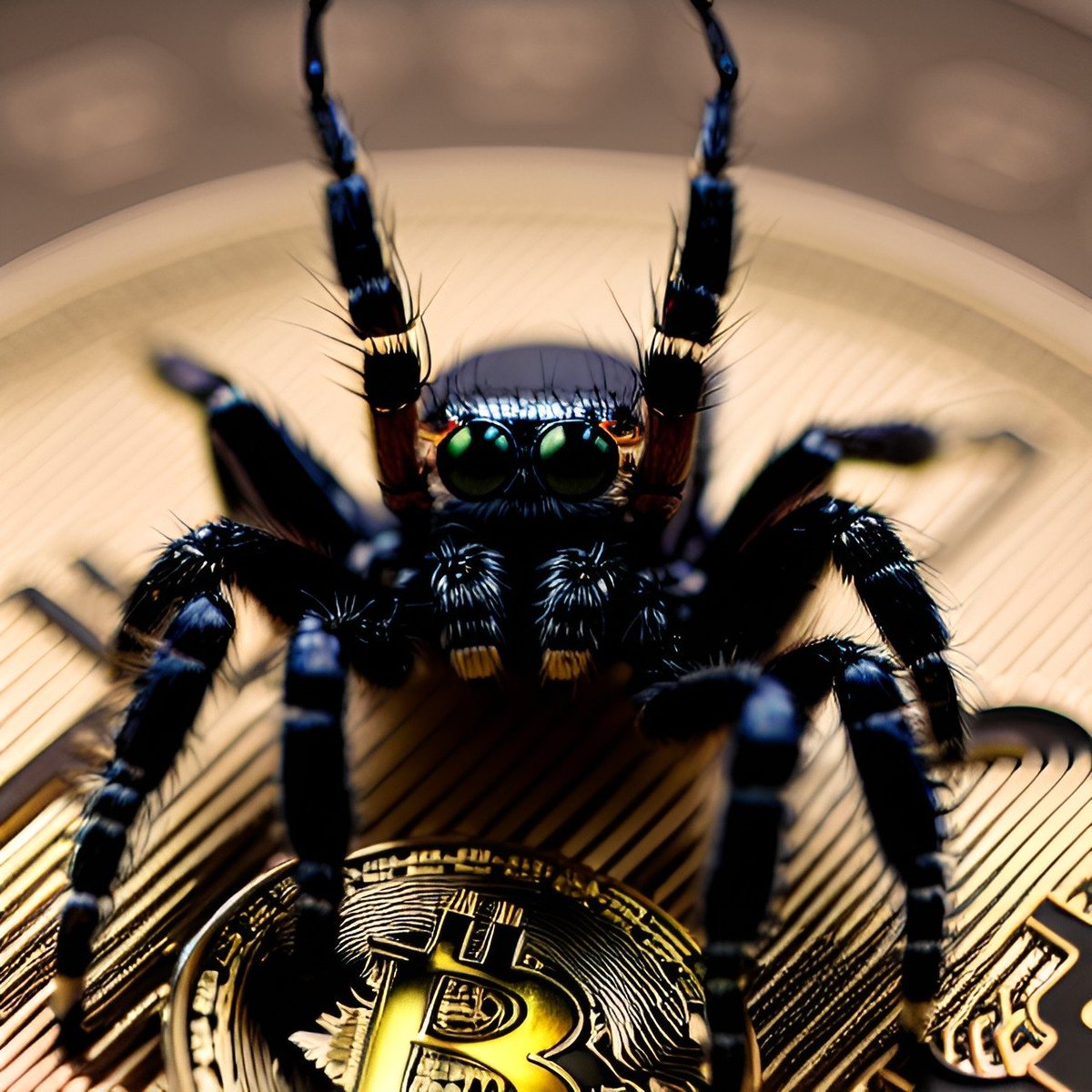 riotinbytes's tweet image. Bitcoin security 😎 

#jumpingspider #bitcoin #cryptoart #digitalartist #nft #trending #cryptocurrency #blockchain #art #NFTCommunity #NFTDROPS #RiotInBytes