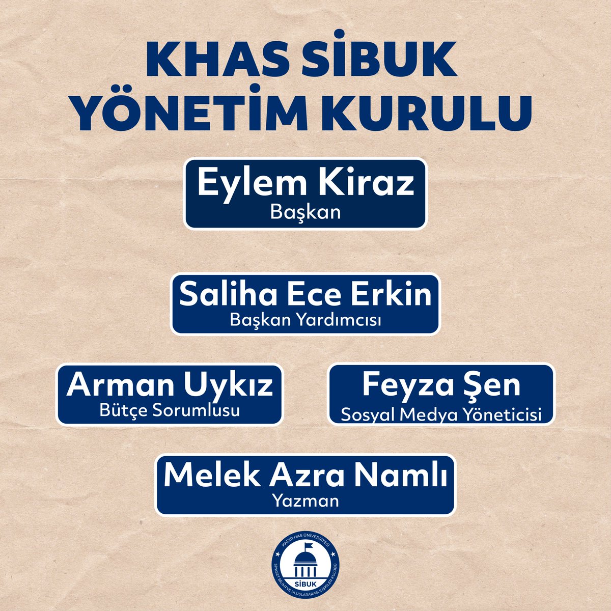 Kulübümüzün 2023-2024 eğitim dönemi yönetim kurulu seçildi. Başarılı bir sene geçirmek dileğiyle! ✨
—
Our club's board for the 2023-2024 academic year has been elected. We wish you a successful year! ✨