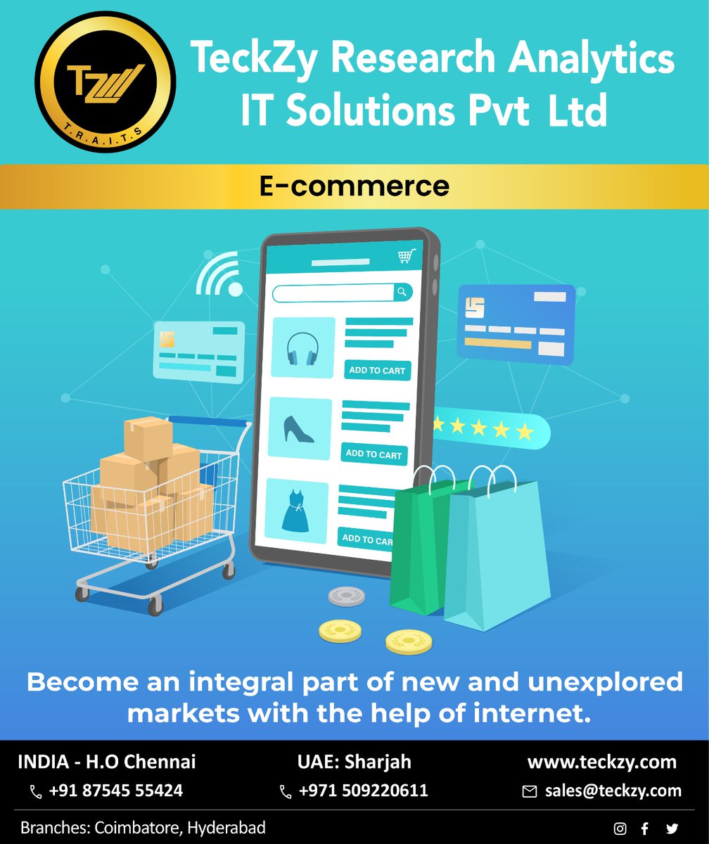 Expand your marketplace by going online.

#mobileapplications #webdevelopment #ecommercewebsite #crmsolutions #androidapp #iosapp #softwaredevelopmet #businessautomation #digitalmarketing #ecommerce #ecommercebusiness #traits #teckzy