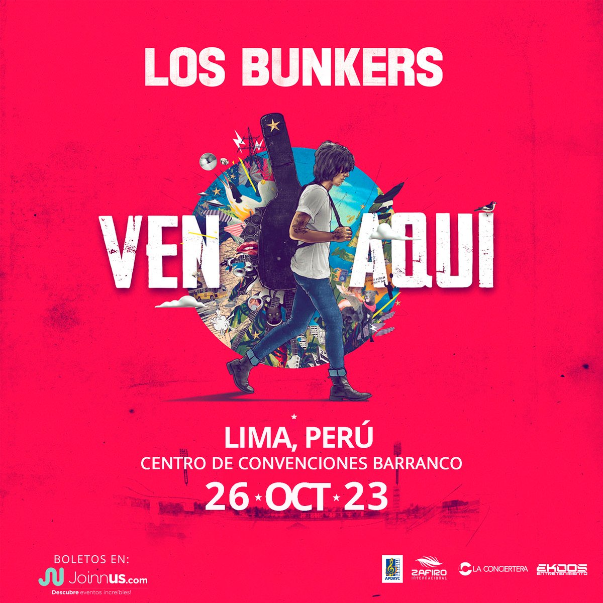 zafiroLive's tweet photo. #Confirmado @Los_Bunkers en Lima 🇵🇪🇵🇪
Octubre 26 #CCB
#Boletos en @joinnus desde el viernes 13:00hrs.
Link: https://t.co/07XMGlFUEX
#CapacidadLimitada https://t.co/FcvYcsdHB4
