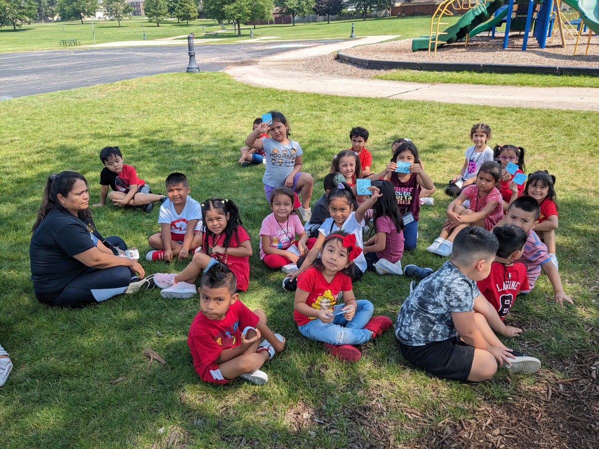 LakeParkASD4's tweet photo. Students participated in a CHAMPS bootcamp to review behavior expectations around Lake Park.  They were able to earn Panther Pride tickets for being such good listeners!  #ASD4ALL #LakeParkPanthers https://t.co/V2wRRfn84E