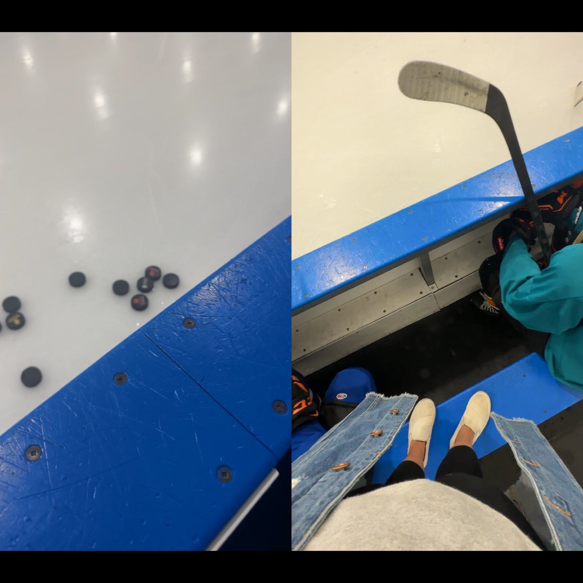 Everything is right in the world ♥️🥅🏒 #myworldanyway #lessgooo #hockey #hawkey #conditioningcamp #rinklife #rinkrat #scout #hockeyscout