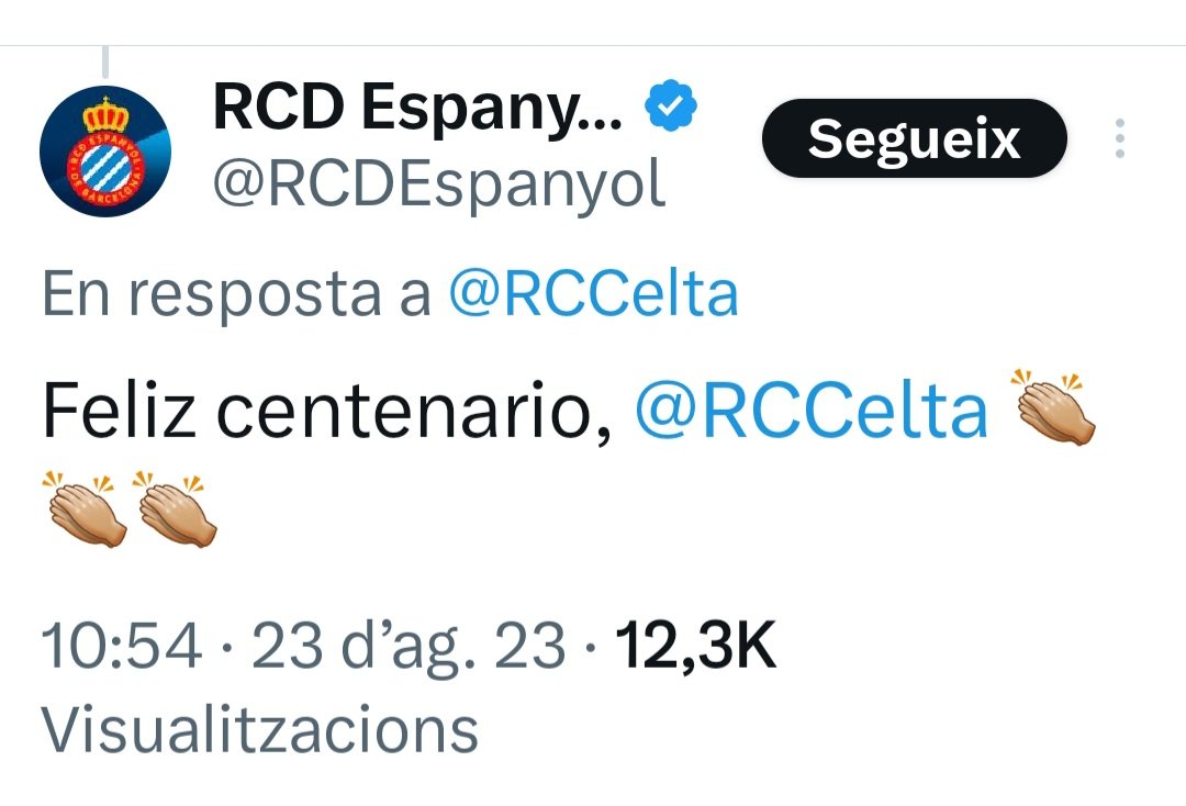 Xavier10335239's tweet photo. @jorsanmrq @FCBarcelona_cat @RCDEspanyol @GironaFC @RCCelta https://t.co/Jgyd9KgE6P