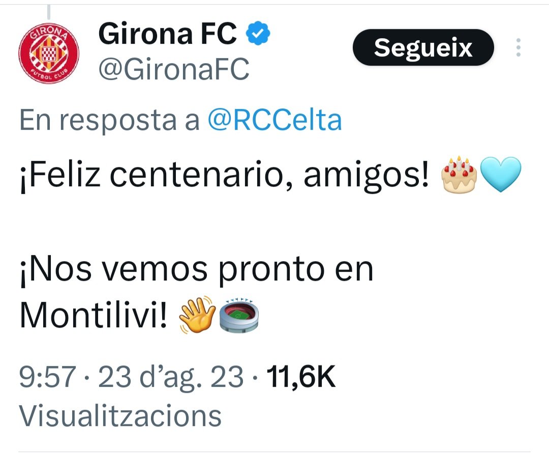 Xavier10335239's tweet photo. @jorsanmrq @FCBarcelona_cat @RCDEspanyol @GironaFC @RCCelta https://t.co/L7HRtdXnLG