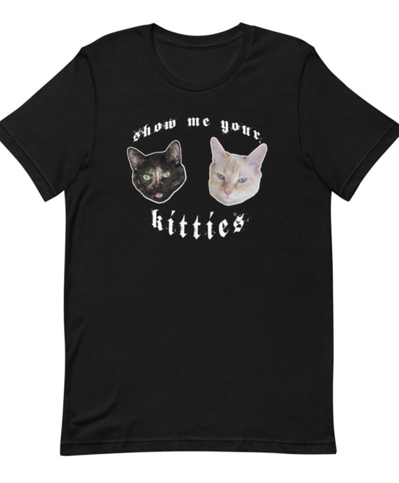 NEW T-SHIRTS!  Featuring the real stars of my Twitch: Frida &amp; Dali 😻  Now available in my Streamlabs<a href="/tag/hotgirltwitch"class="tags"><span>#hotgirltwitch</span></a>