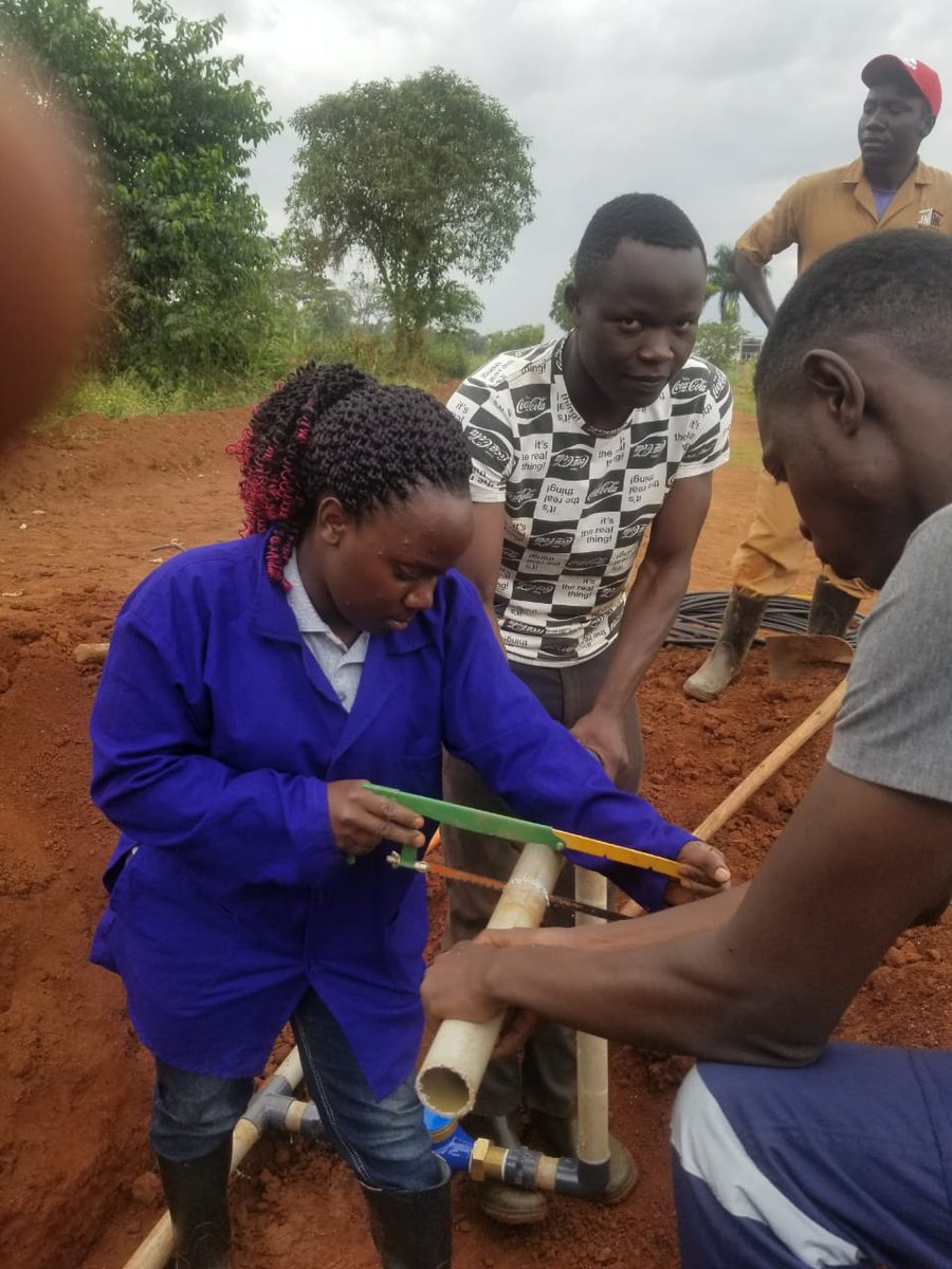 MAK_DABE's tweet photo. Exciting times at Makerere University! Students from Water &amp; Irrigation Eng and Agric Eng are diving into real-world experience at MUARIK. From smart irrigation systems to manhole design/construction and water pumping system maintenance, they're making a splash in the field. https://t.co/TsegHcYoEf