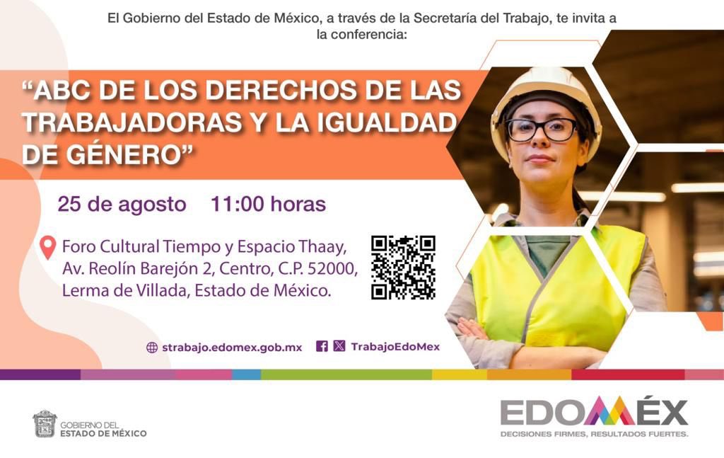 JaimeRebolloH's tweet photo. En el marco del #DíaNaranja la @Trabajoedomex te invita a la conferencia “ABC de los derechos de las trabajadoras y la igualdad de género” este 25 de agosto a las 11:00 horas en el Foro Cultural Tiempo y Espacio Thaay https://t.co/VbTJosGQJR https://t.co/0RRIwsLvqJ