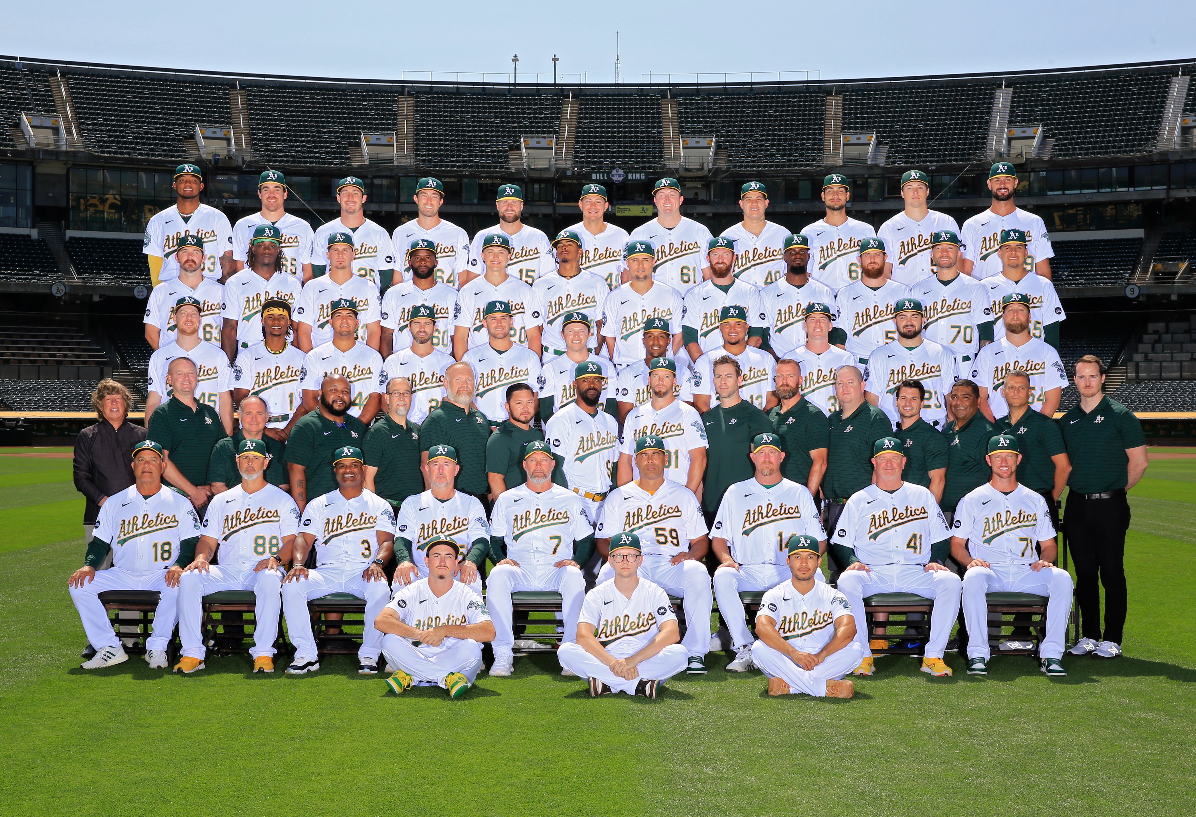 oakland a's team photo