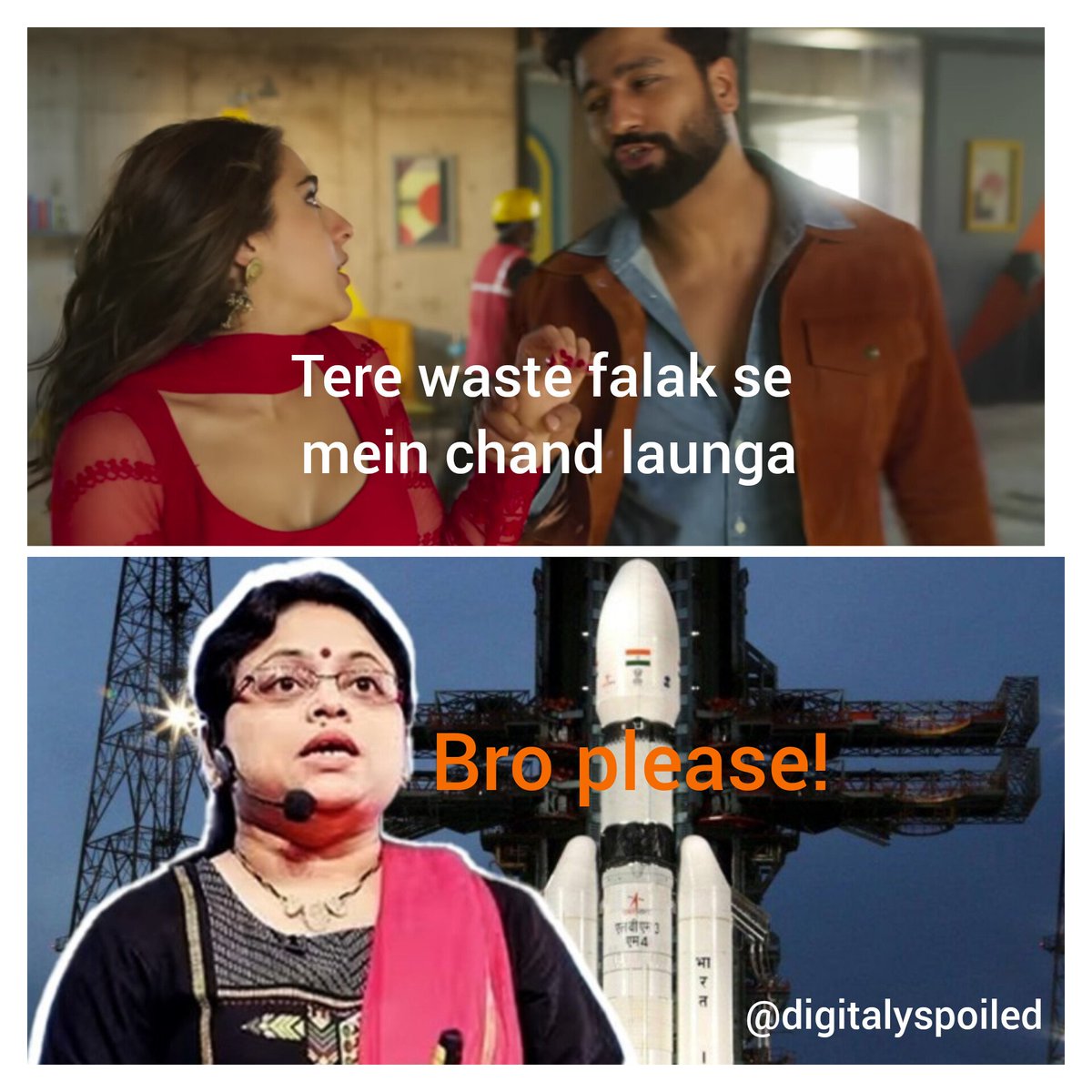 DigitalySpoiled's tweet photo. #Chandrayaan3 #isrochandrayaan3mission #ISRO
@vickykaushal09 https://t.co/N1NAi1ZHbk