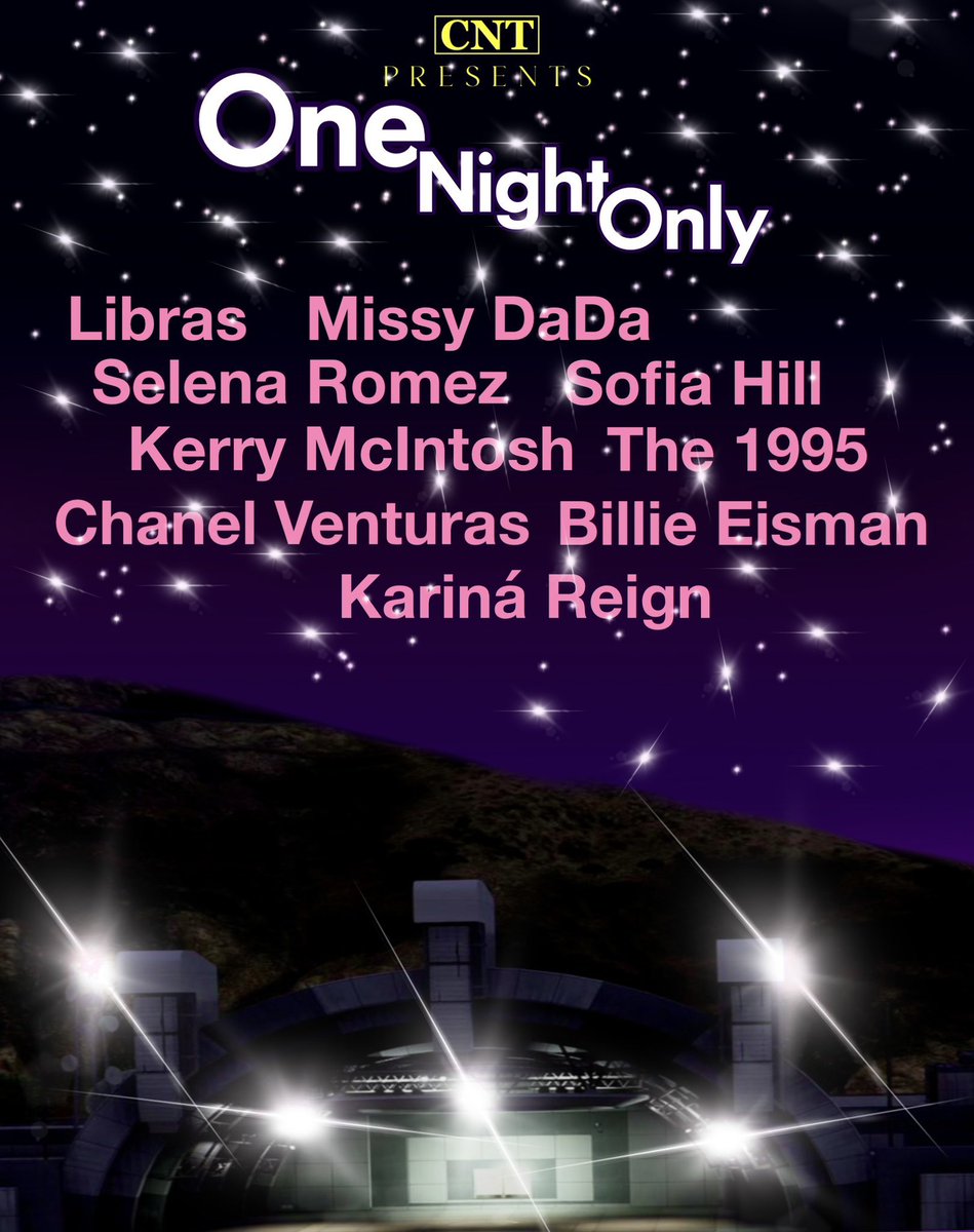 One Night Only 
Tonight 
At Vinewood Bowl 

 🎤Performances by: