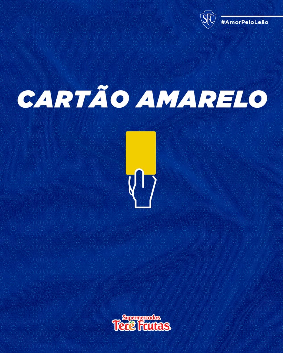 serranofc_rj's tweet photo. 1º tempo | 26’ | 0x1
Cartão amarelo para Danilo Silva. Leão segue na frente!
#ARTxSER
#ImpérioDoLeão
#AmorPeloLeão https://t.co/Vqw59YFs86