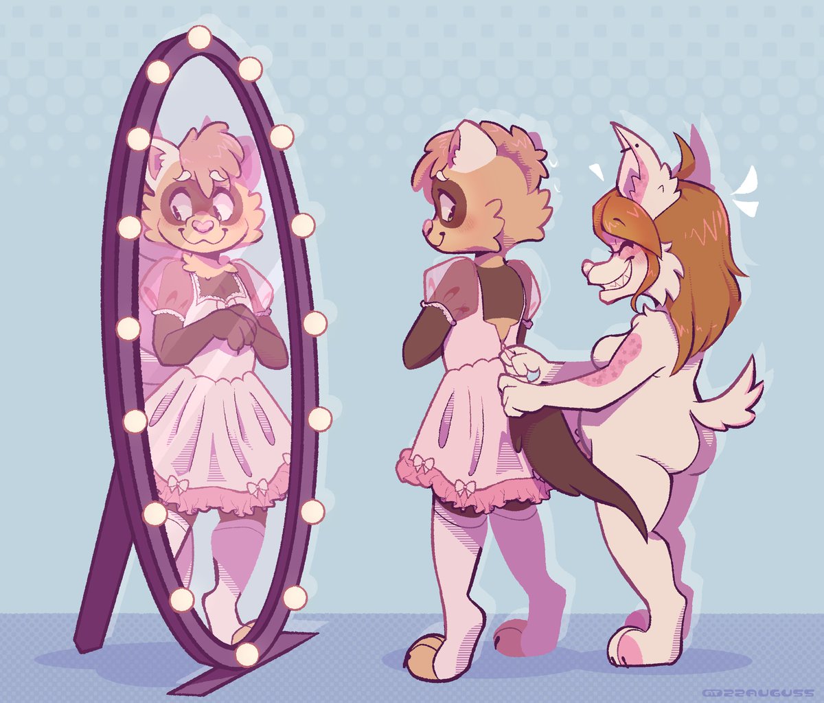 snugtones's tweet photo. Playing dress up with @frostedpuptart https://t.co/Sxx4K9DzEe
