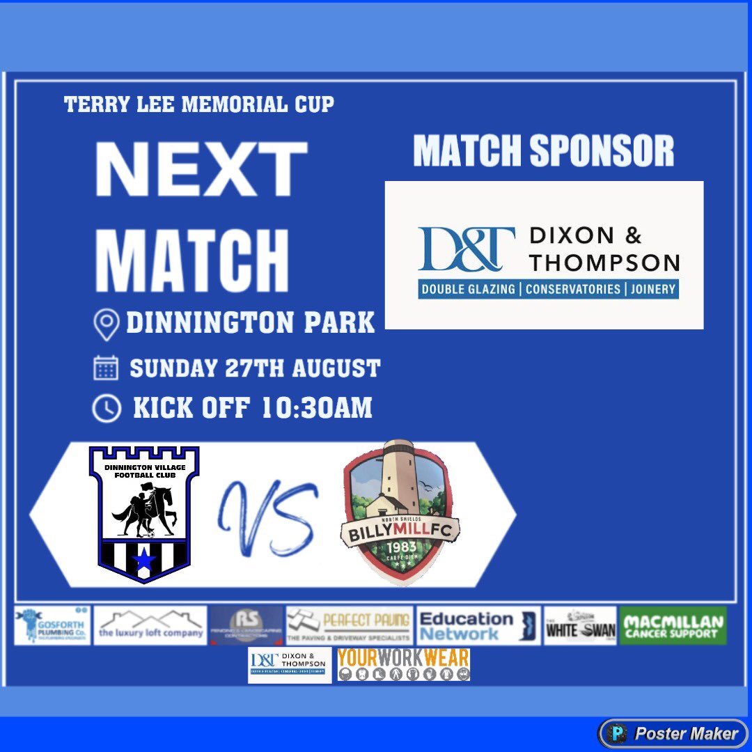 dinnyvillageFC_'s tweet photo. This Sunday we take on @NSBillyMillFC in the preliminary round of the Terry Lee Memorial Cup. Both teams met in the semi finals of the subsidiary cup last season, we were well beaten. Looking to do better this time around #UTDV #cdsfl https://t.co/CBUsGMEVkz
