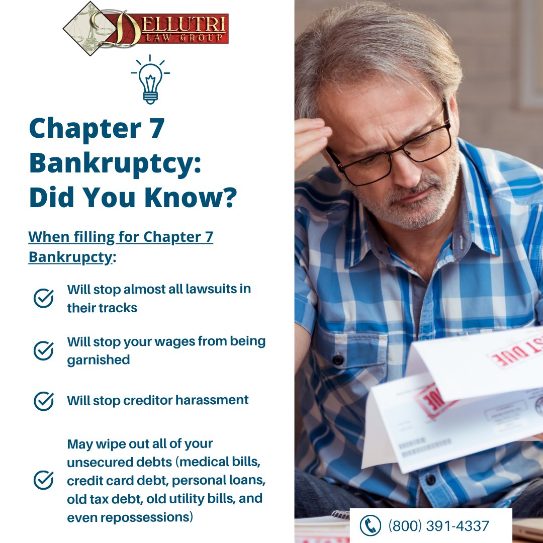 Did you know this about Chapter 7 Bankruptcy?

____
Dellutri Law Group
888-889-8899
DellutriLawGroup.com

#DellutriLawGroup #DLG #FLLawyer #FloridaLawyer #Bankruptcy #Chapter7Bankruptcy #Finances #Debt #Loans #StudentLoans #Bills #MedicalBills #CreditCardDebt #Lawsuit