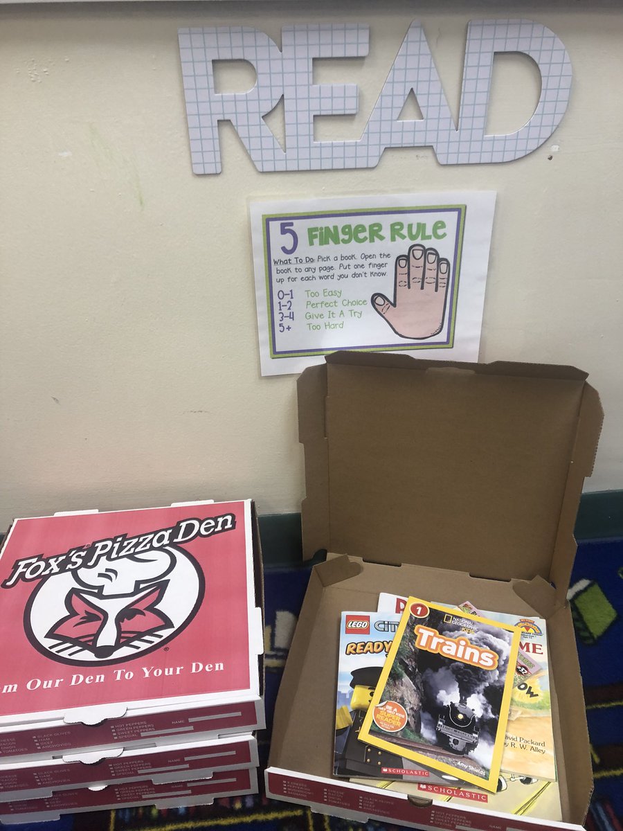My book tasting is all ready for my new 2nd graders to explore our classroom library 🍕📚