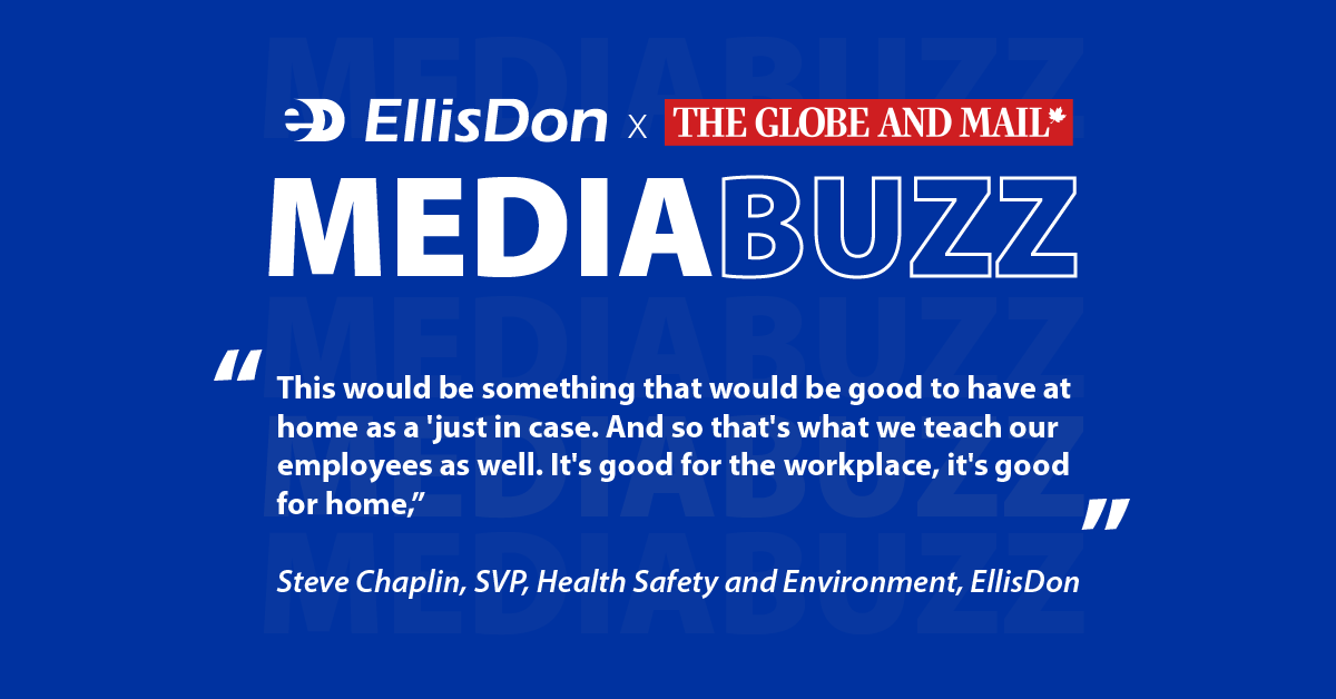 Steve Chaplin, EllisDon SSVP, Health Safety and Environment tells the @globeandmail, “[Naloxone kits] becomes an early intervention that can give you those moments until paramedics or others can come by. I don't actually see any downside of it.' theglobeandmail.com/canada/article…