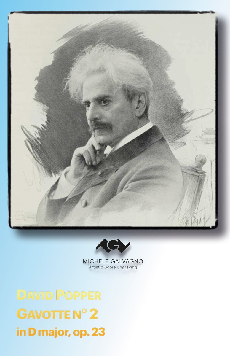 m_galvagno's tweet photo. EDITION OF THE WEEK
D. Popper - Gavotte n° 2 Op. 23 in D major
Original for #cello &amp; #piano, here is in an arrangement for #twocellos or for cello &amp; #stringorchestra.
On sale (-23%) 9/6-12. 
Use this link to get the discount:
https://t.co/3Cv4BdQILB
Hope you enjoy! https://t.co/jmg3Ssk7Ph