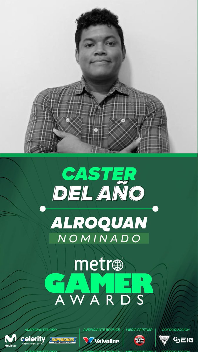 Buenas tardes a todos, les comunico que fui nominado como Caster del año en Ecuador, hay muchas cosas que aprender y mejorar, pero sería genial que me dejen su apoyo en las votaciones <3
Pueden votar en:
metrogamerawards.com