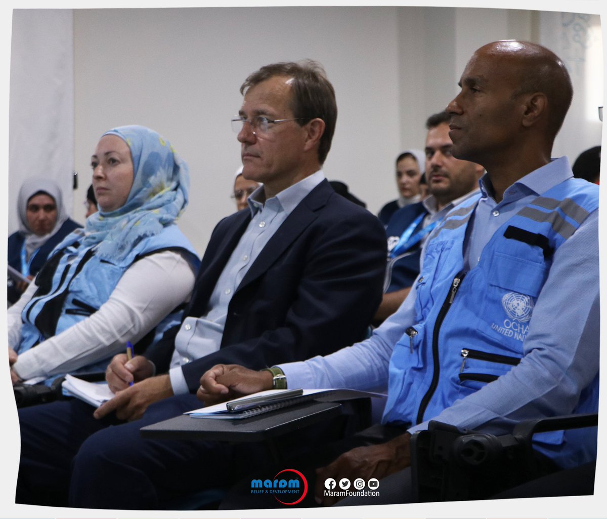 MaramFoundation's tweet photo. Maram Foundation actively participated in the World Humanitarian Day event held at the Martyr Dr. Mohammed Wasim Muaaz Hospital in Azaz City. A delegation from the Office for the Coordination of Humanitarian Affairs (OCHA), https://t.co/RDd9la5suP