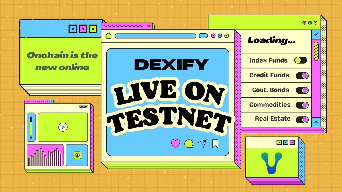 🚀 Dexify is live on the Venom Testnet! Begin your journey in onchain asset management by investing Venom into The Venom Top 10 Index Fund which holds some of your favourite Venom projects. The future of asset management is accessible, efficient and transparent! Try our…
