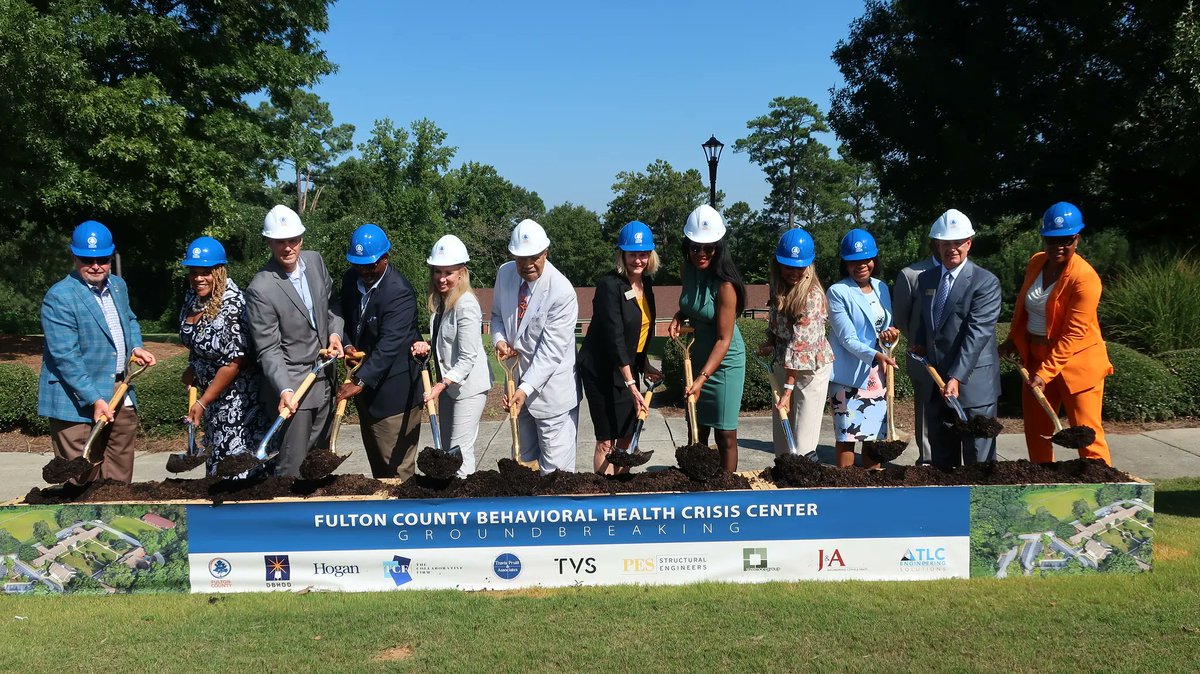 Earlier this week we broke ground on the new 24 hour Fulton County Behavioral Health Crisis Center, the first of its kind in the County. There's so much more we can do to help those in crisis, but this center is a step in the right direction! More here: buff.ly/3ONgMkj