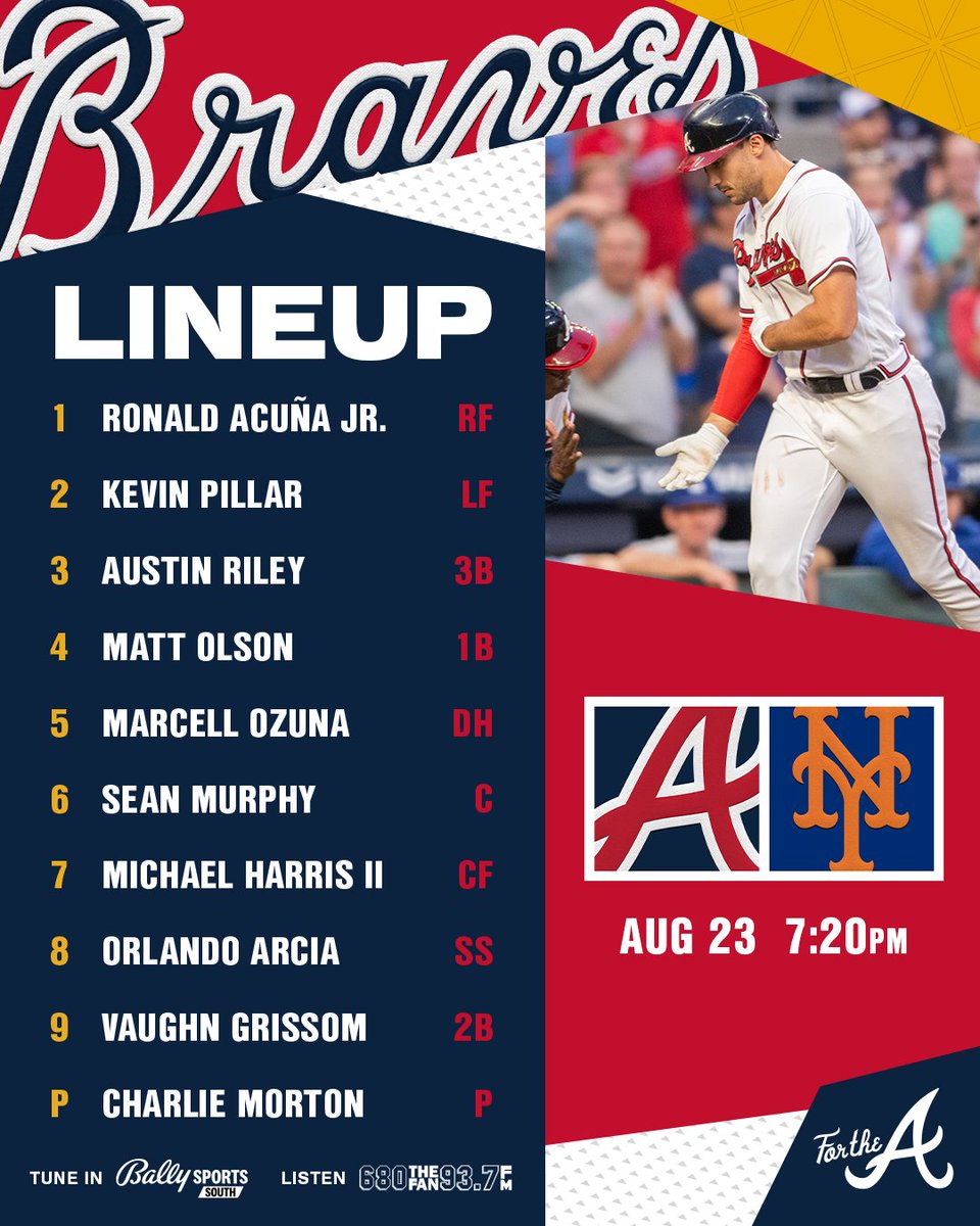 Braves's tweet photo. Series finale.

#ForTheA https://t.co/ktI1mgkD8Z