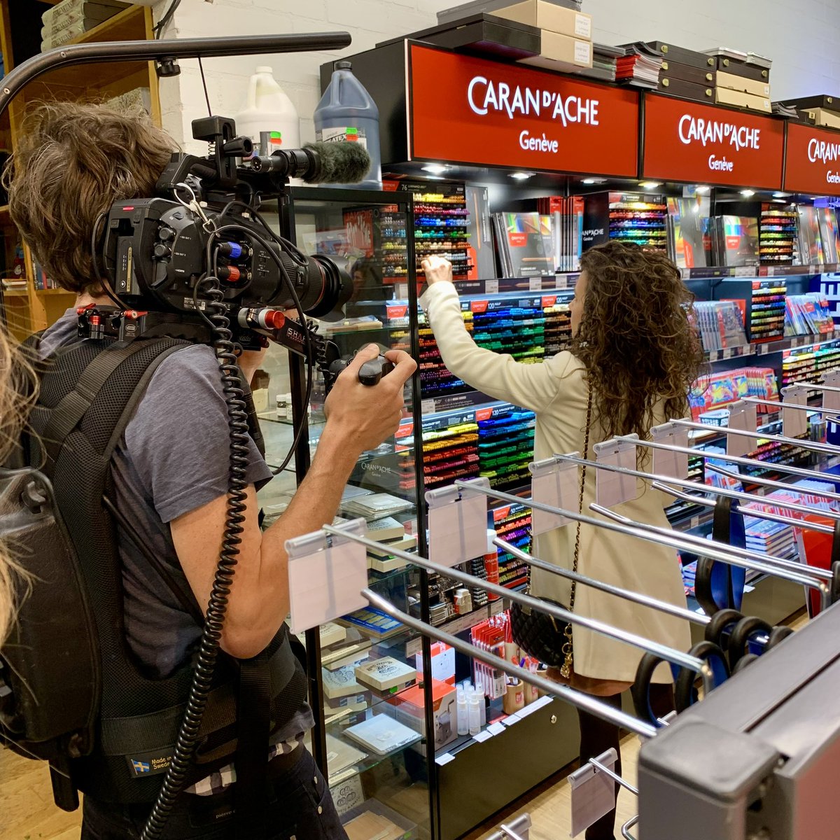 Rajacenna's tweet photo. Throwback when I was shopping for art supplies while being filmed by galileo (2019) #tvshow #rajacenna #gerstaecker #artsupplies https://t.co/p9CUEjXutS