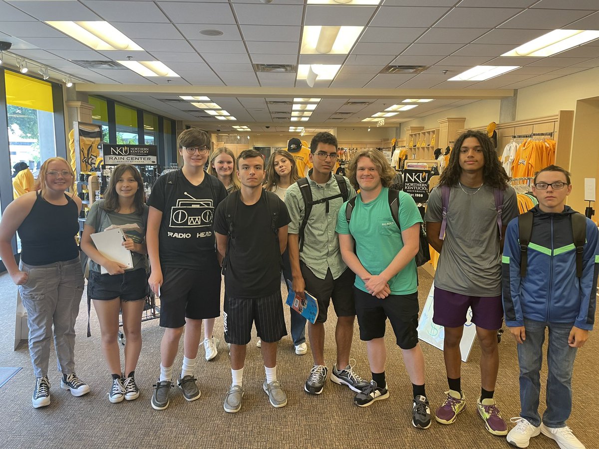 Best part of the day…buying books for the 20 Dayton students that are full time NKU students(those not pictured are in class) #inspireengagegrow