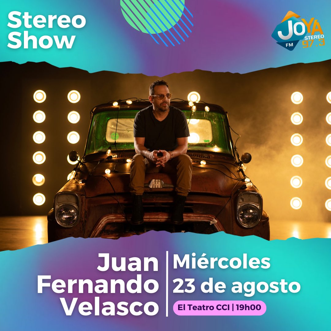 JoyaStereo's tweet photo. 🎶 ¡Prepárate, llega un espectáculo inolvidable! 🎵
Hoy 23 de agosto a las 19:00 hrs. Joya Stereo te trae el esperado Stereo Show junto a @juanfervelasco el artista que conquista corazones con su música.
#stereoshow #joyastereo #arista #show https://t.co/LvOuIDbJpo