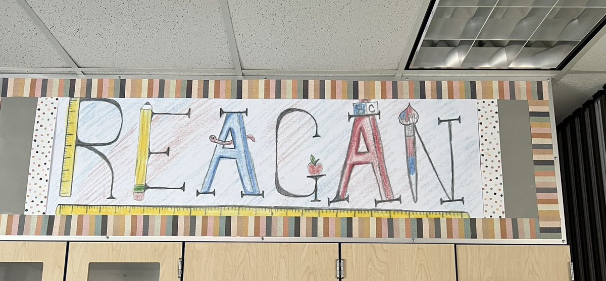 mrslovio's tweet photo. Shout out to @Reagan_Patriots for all of the work they’re doing to provide welcoming spaces for all. I especially loved the student work in the Reagan Student Center. Thanks to the entire Reagan staff for all you do for our students. #caringclassrooms @PBVUSD https://t.co/LRg3YyqpFP