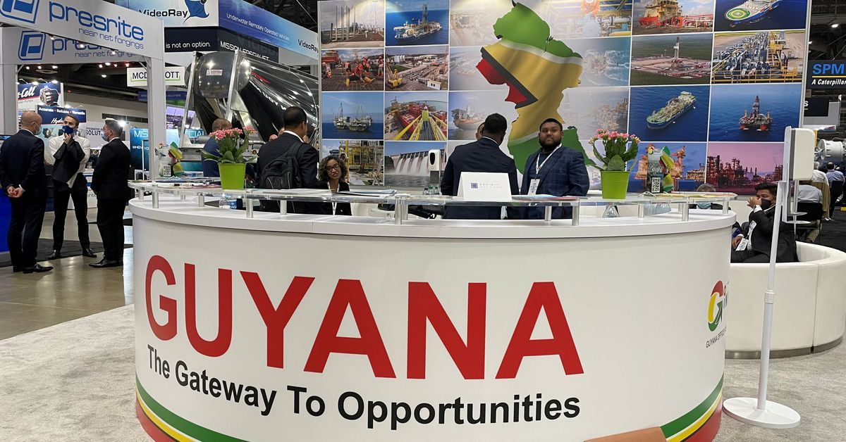 Reuters's tweet photo. Guyana's oil boom grabs bigger share of European market https://t.co/XxQIAbriwW https://t.co/ug0MJerh57